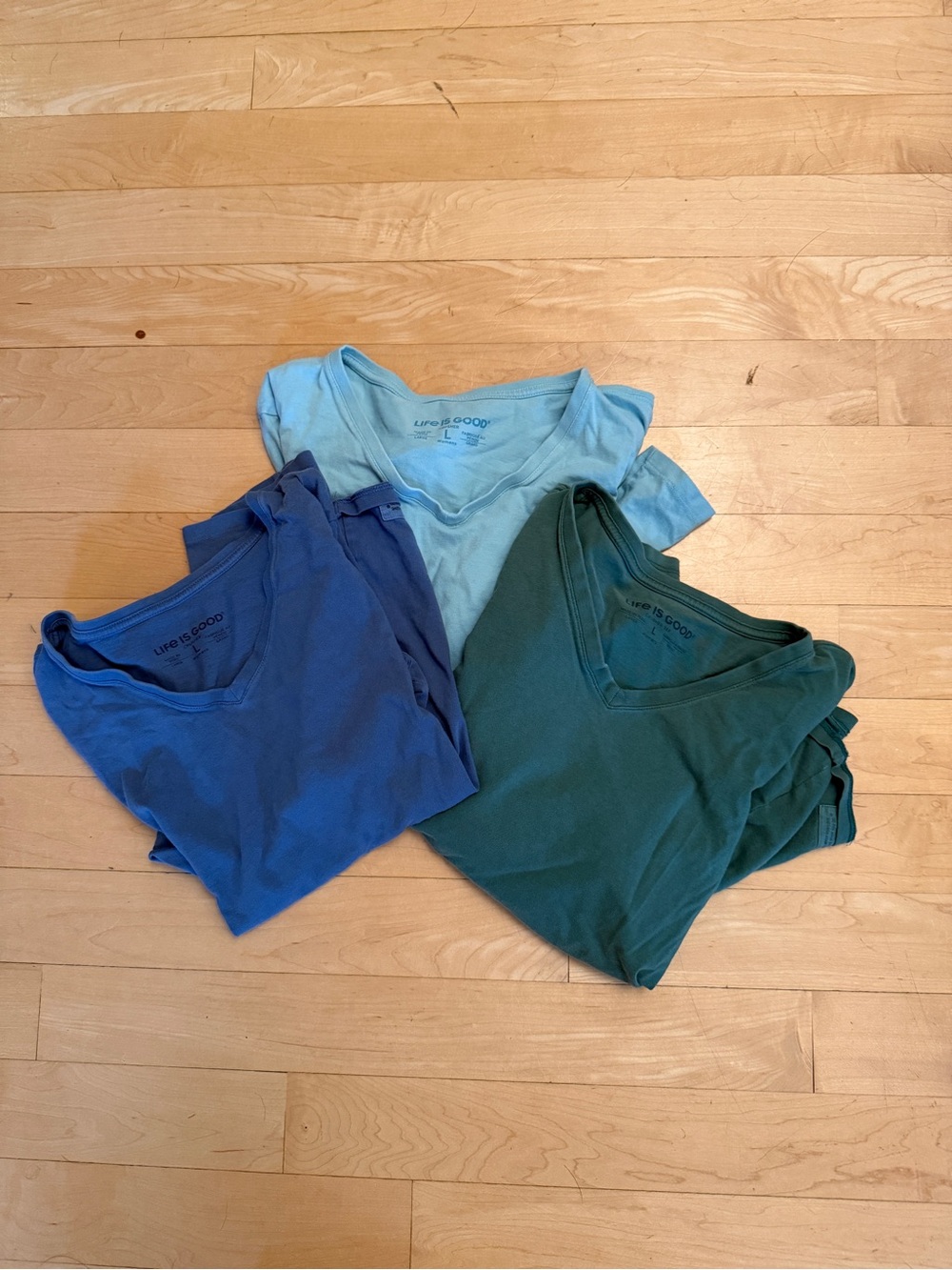 Life is Good Solid CottonLong Sleeve Tee Bundle